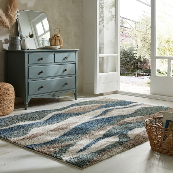 Zeleno-modrý koberec 80x150 cm Stream – Flair Rugs-image-1