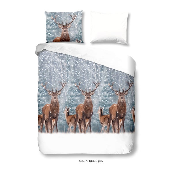 Povlečení na dvoulůžko z bavlny Good Morning Deer, 200 x 240 cm