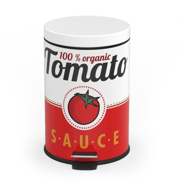 Pedálový odpadkový koš Tomato Sauce, 5 l