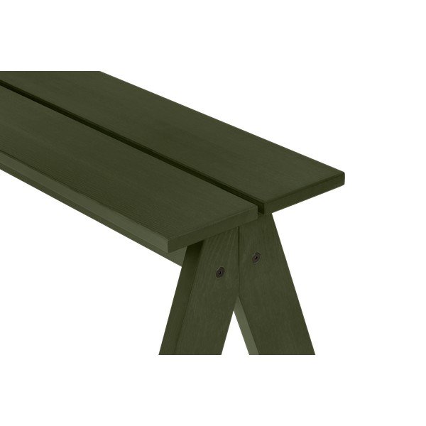 Zelená dřevěná zahradní lavice Navo – noo.ma-image-4