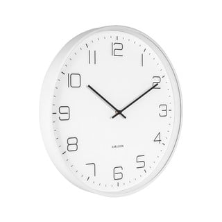 Bílé nástěnné hodiny Karlsson Lofty, ø 40 cm