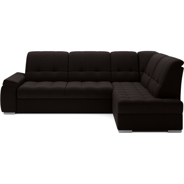 Hnědá rozkládací/s úložným prostorem rohová pohovka (pravý roh/do L) Sado – ELTAP