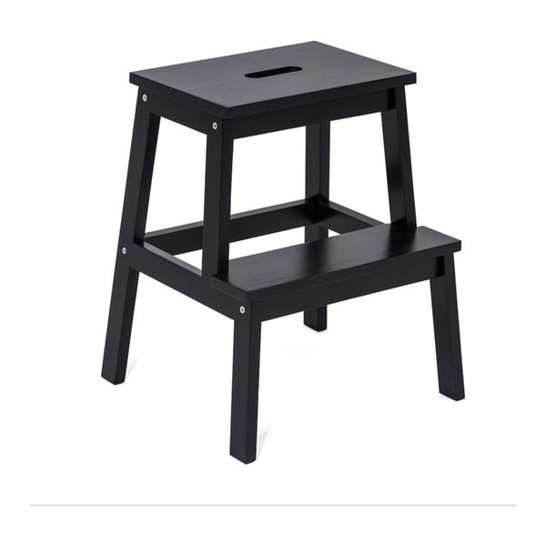 Černá stolička z kaučukového dřeva Corg - Bonami Essentials