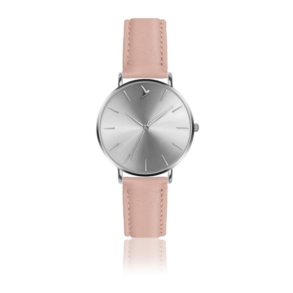 Dámské hodinky s růžovým páskem z pravé kůže Emily Westwood Luxury