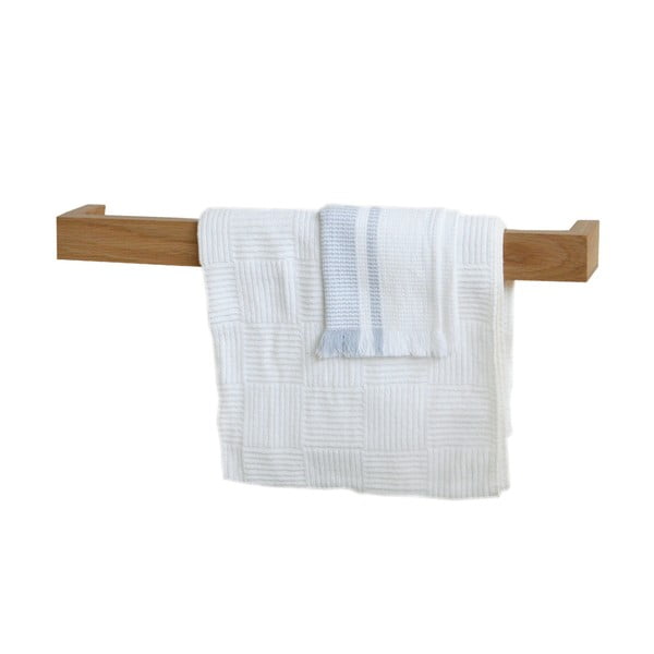 Držák na ručníky 60 cm, světlý dub