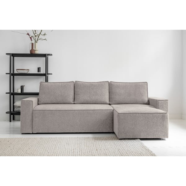 Béžová rozkládací rohová pohovka (variabilní) Brave Dave – Miuform-image-1