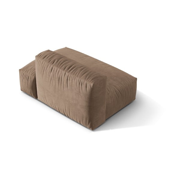 Světle hnědý sametový modul pohovky (pravý roh) Martina – Micadoni -image-2