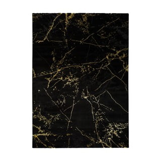 Černý koberec Universal Gold Marble, 160 x 230 cm