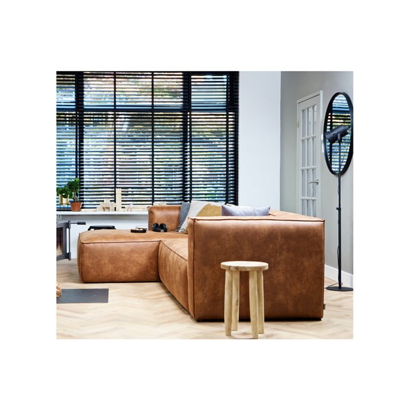 Nástěnné zrcadlo s černým rámem WOOOD Lauren, Ø 80 cm-image-3