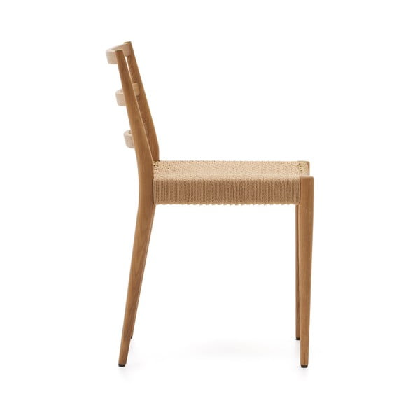 Jídelní židle z dubového dřeva v přírodní barvě v sadě 2 ks Analy – Kave Home-image-4