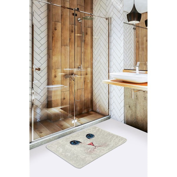 Krémová koupelnová předložka 40x60 cm Blue Eyes – Foutastic-image-1