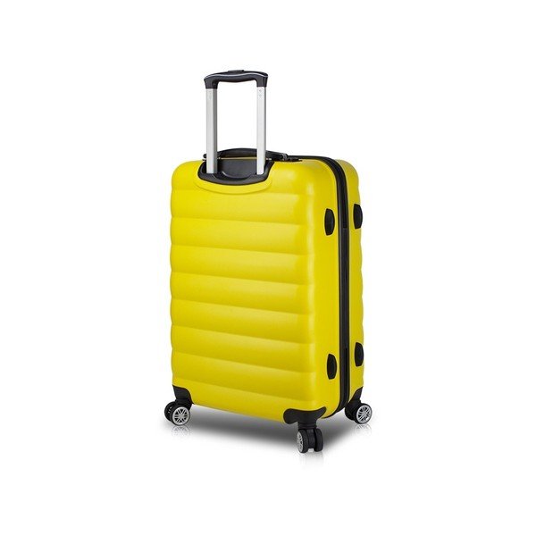 Žlutý cestovní kufr na kolečkách s USB portem My Valice COLORS RESSNO Large Suitcase