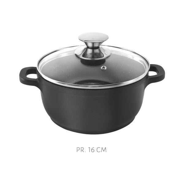 5dílná sada hliníkového nádobí se 3 pokličkami a roštem Orion Grande-image-3