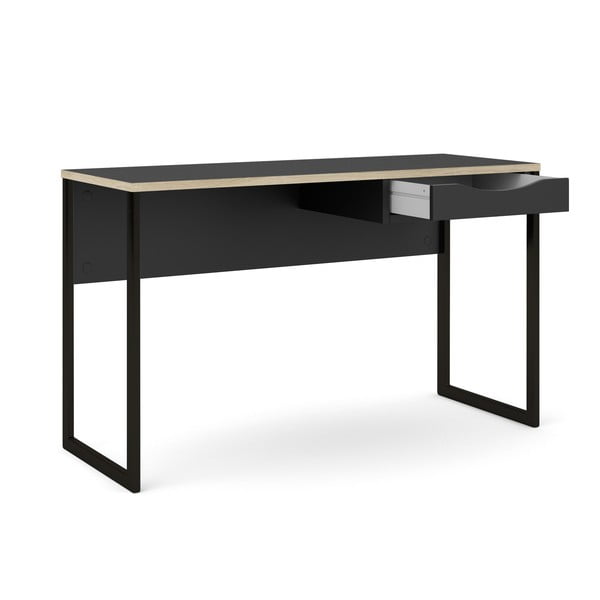 Černý pracovní stůl Tvilum Function Plus, 130 x 48 cm-image-2