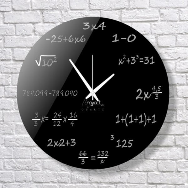 Nástěnné hodiny Maths Clock
