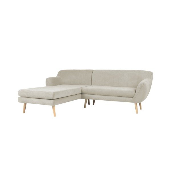 Béžová pohovka s lenoškou na levé straně Mazzini Sofas Sardaigne-image-1