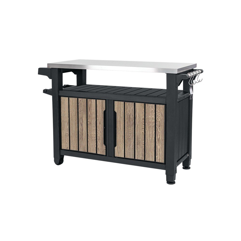 Plastový odkládací grilovací stolek 134x52 cm Deco Unity XL – Keter