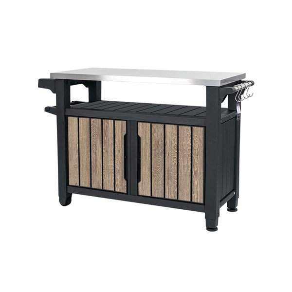 Plastový odkládací grilovací stolek 134x52 cm Deco Unity XL – Keter