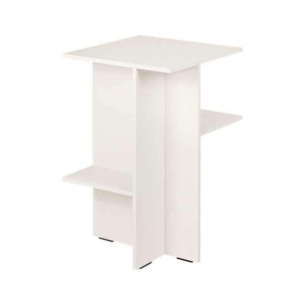 Šedobéžový noční stolek s poličkami Atik – noo.ma-image-3