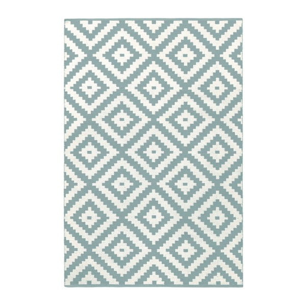 Světle modro-šedý oboustranný koberec vhodný i do exteriéru Green Decore Ava Malo, 90 x 150 cm