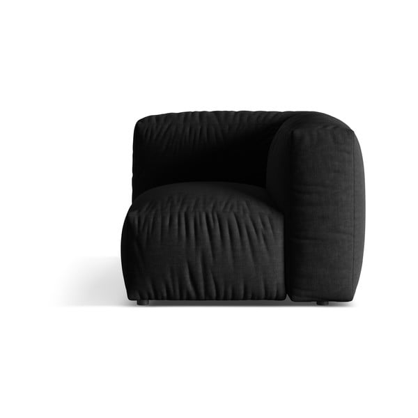 Černý modul pohovky (variabilní roh) Martina – Micadoni Home