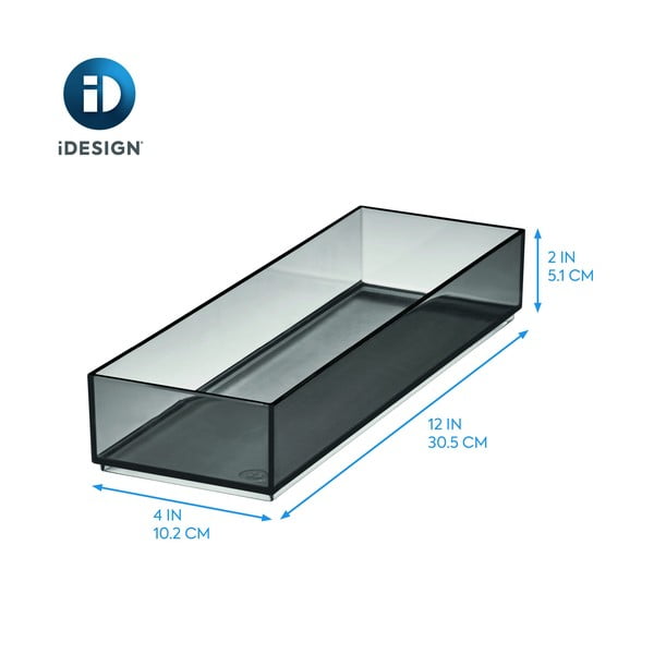 Matně černý koupelnový organizér na kosmetiku z recyklovaného plastu – iDesign-image-4