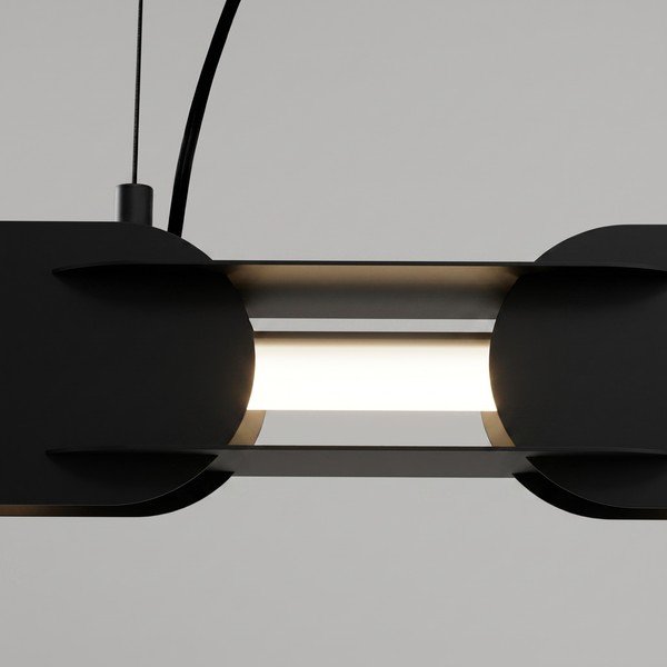 Černé kovové LED závěsné svítidlo CHAIN – Thoro-image-3