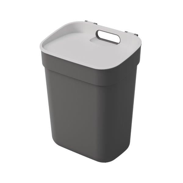 Tmavě šedý odpadkový koš na tříděný odpad z recyklovaného plastu 10 l Ready To Collect – Curver