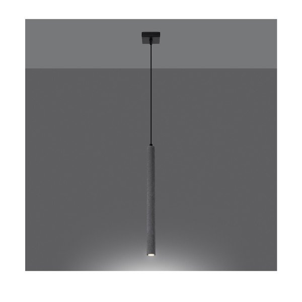 Šedé betonové závěsné svítidlo Fideus – Sollux-image-2