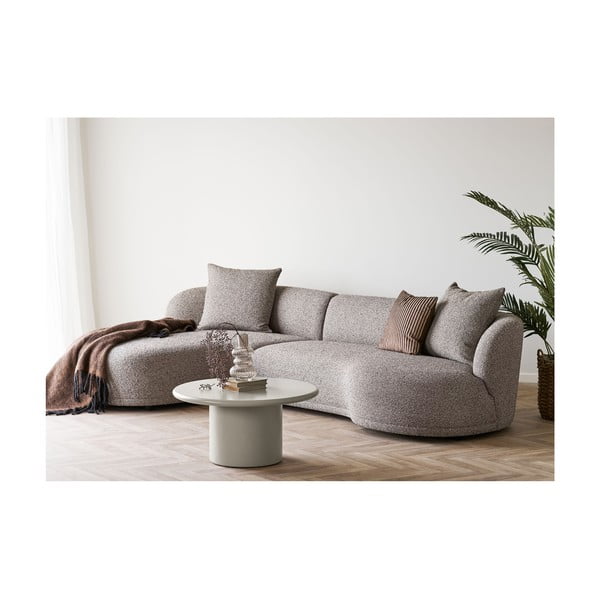 Krémový kulatý konferenční stolek ø 80 cm Nagano – House Nordic-image-3