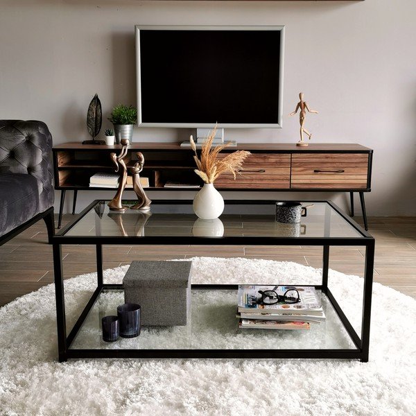 Černý konferenční stolek 60x90 cm Astro – Neostill-image-1