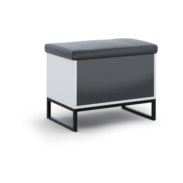 Bílý botník s lavicí Olis - Cosmopolitan Design-image-3