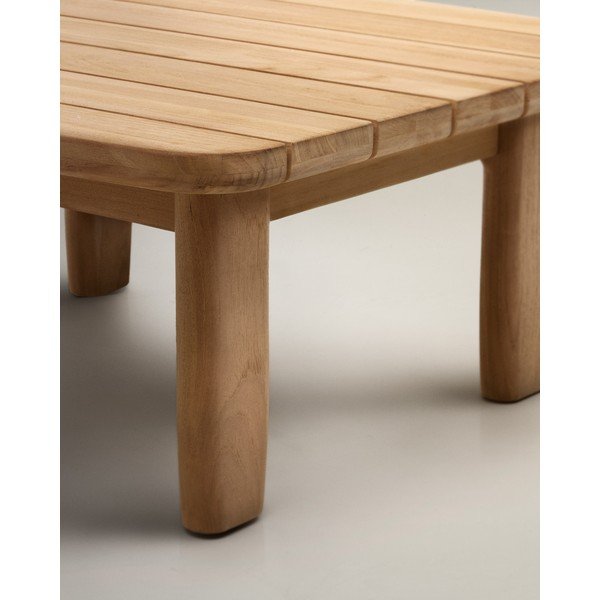 Zahradní odkládací stolek z teakového dřeva 70x70 cm Tirant – Kave Home-image-4