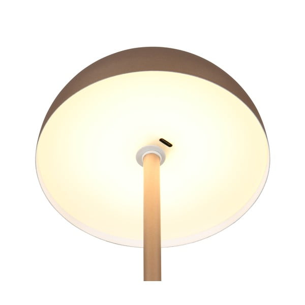 LED stolní lampa v bronzové barvě s kovovým stínidlem (výška 21 cm) Munoz – Trio-image-4