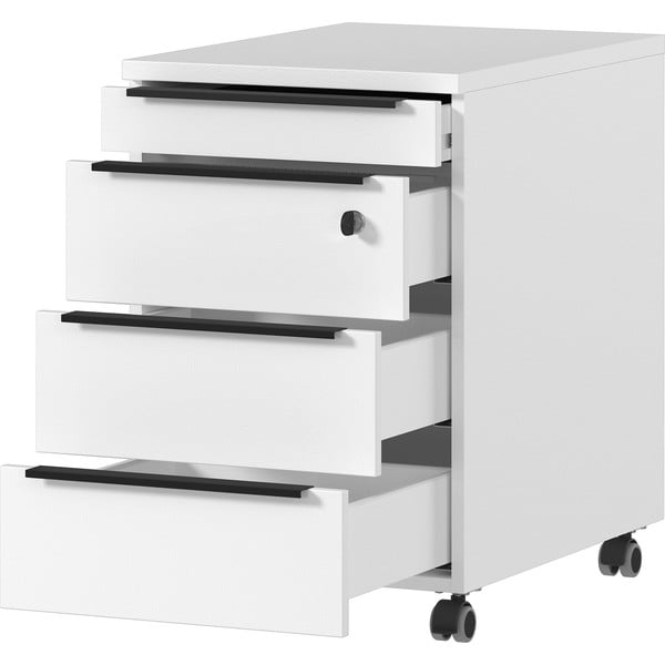 Bílá uzamykatelné skříňka 42x63 cm Mailand – Germania-image-2