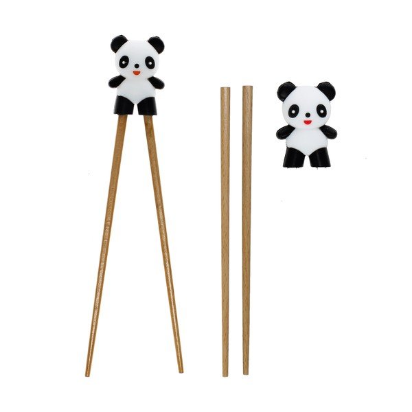 Dřevěné dětské učicí hůlky v přírodní barvě Panda – Rex London-image-3