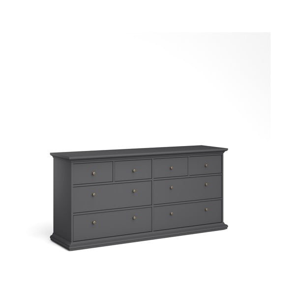 Šedá nízká komoda 183x87 cm Paris – Tvilum-image-4