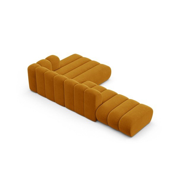 Žlutá rohová pohovka (pravý roh) Lupine – Micadoni Home-image-3