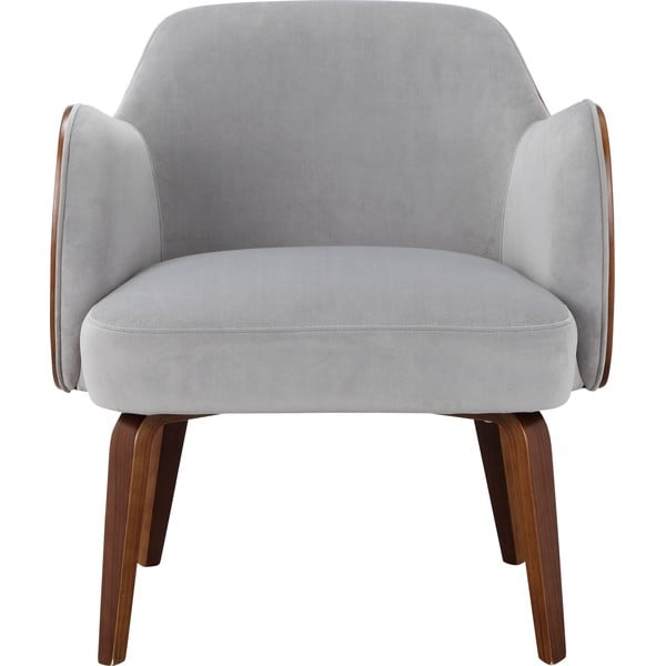 Šedé sametové křeslo Haruko - Støraa-image-1