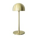 LED stolní lampa na dálkové ovládání v mosazné barvě s kovovým stínidlem (výška 30 cm) Tim – Sirius