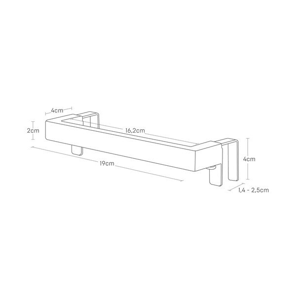 Bílý závěsný držák na kuchyňské utěrky Tower – YAMAZAKI-image-4