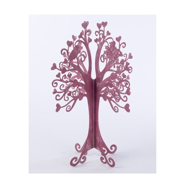 Dekorativní kovový strom Tree 42 cm, růžový