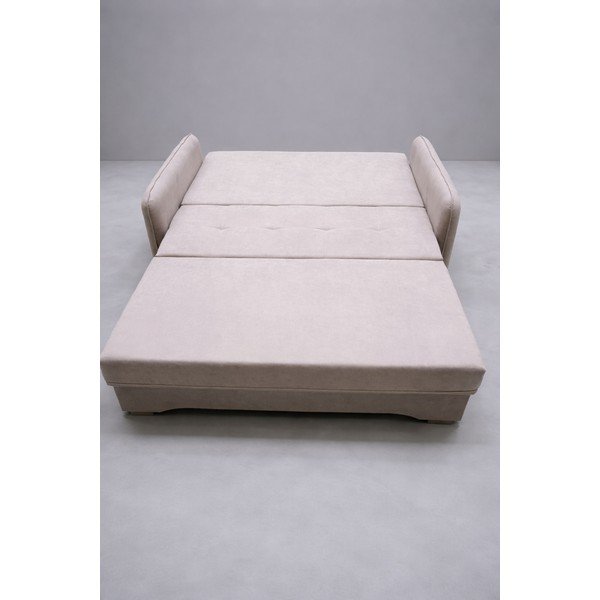 Béžová žinylková rozkládací/s úložným prostorem pohovka 155 cm Laine - II. jakost – ELTAP-image-3