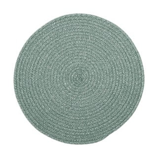 Zelené prostírání s příměsí bavlny Tiseco Home Studio, ø 38 cm