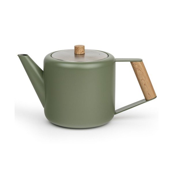 Zelená konvice na čaj z nerezové oceli 1,1 l Duet Boston – Bredemeijer