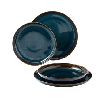 4dílná sada tmavě modrých porcelánových talířů Villeroy & Boch Like Crafted