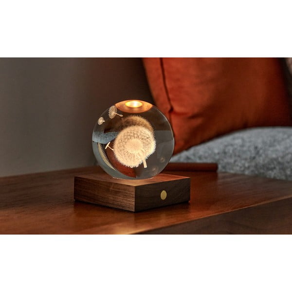 Tmavě hnědá světelná dekorace na USB Amber – Gingko-image-1