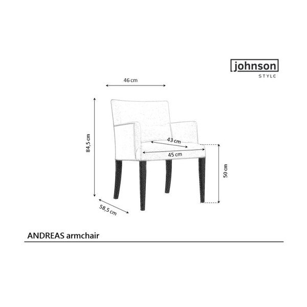 Modré křeslo JohnsonStyle Andreas-image-1