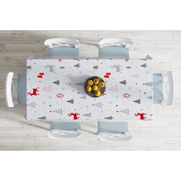 Vánoční ubrus s příměsí bavlny Minimalist Cushion Covers Nordic Christmas, 140 x 180 cm -image-1