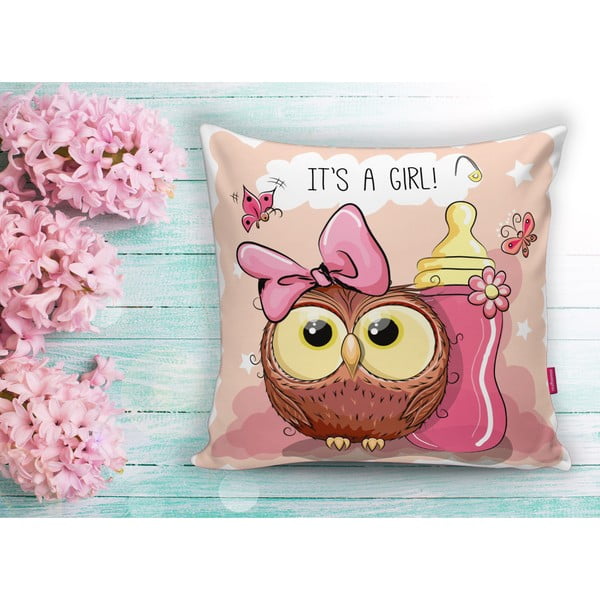 Dětský povlak na polštář 43x43 cm Girl Owl – Mila Home-image-2